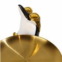 Deco figurine Penguin with plate, 59x32x23cm
