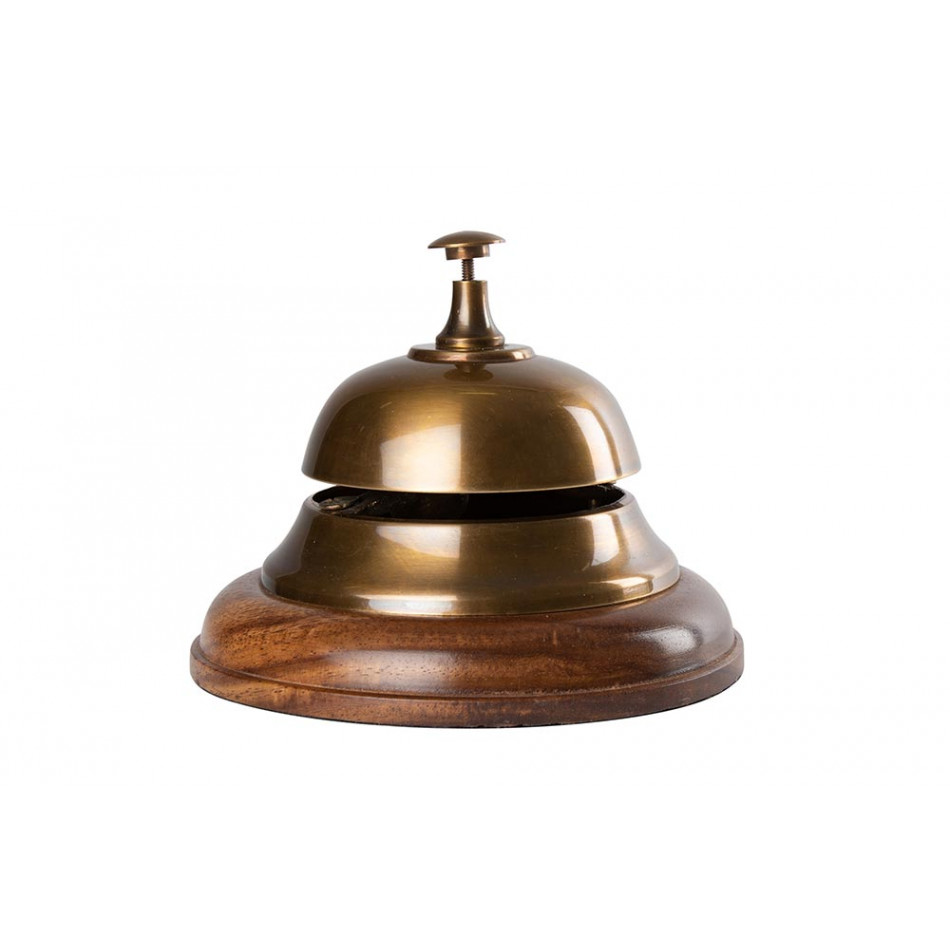 Brass office bell, D12.5, H10cm