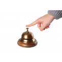 Brass office bell, D12.5, H10cm