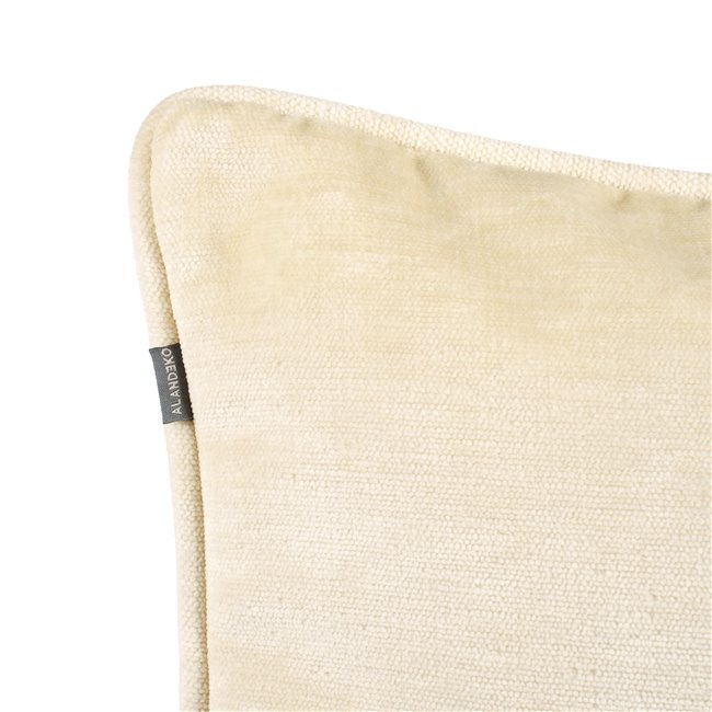 Декоративная наволочка Lotta, кремовая, с каймой, 45х45см