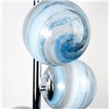 Floor lamp Rade 5, blue/chrom, H170x D30cm, E14x5 40W(MAX)