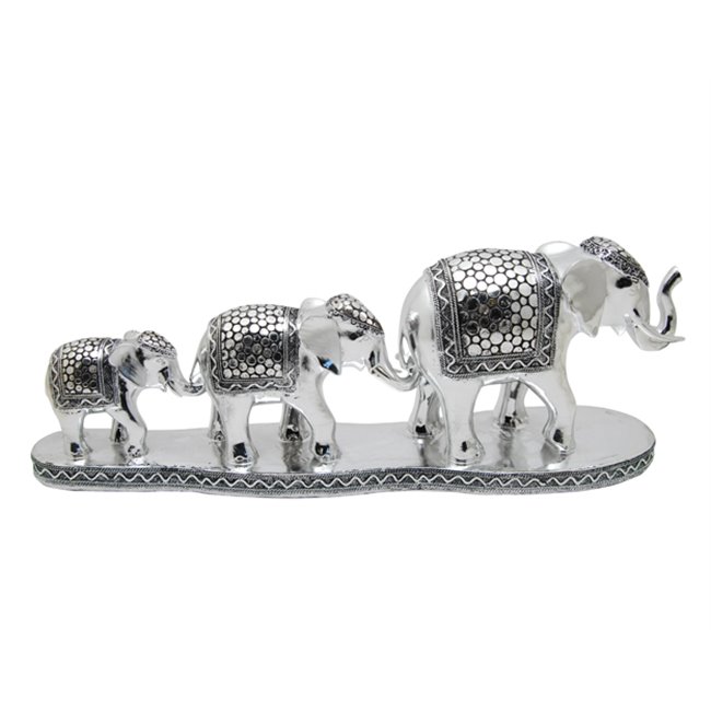 Deco 3 elephants, electro, 48x11x17cm