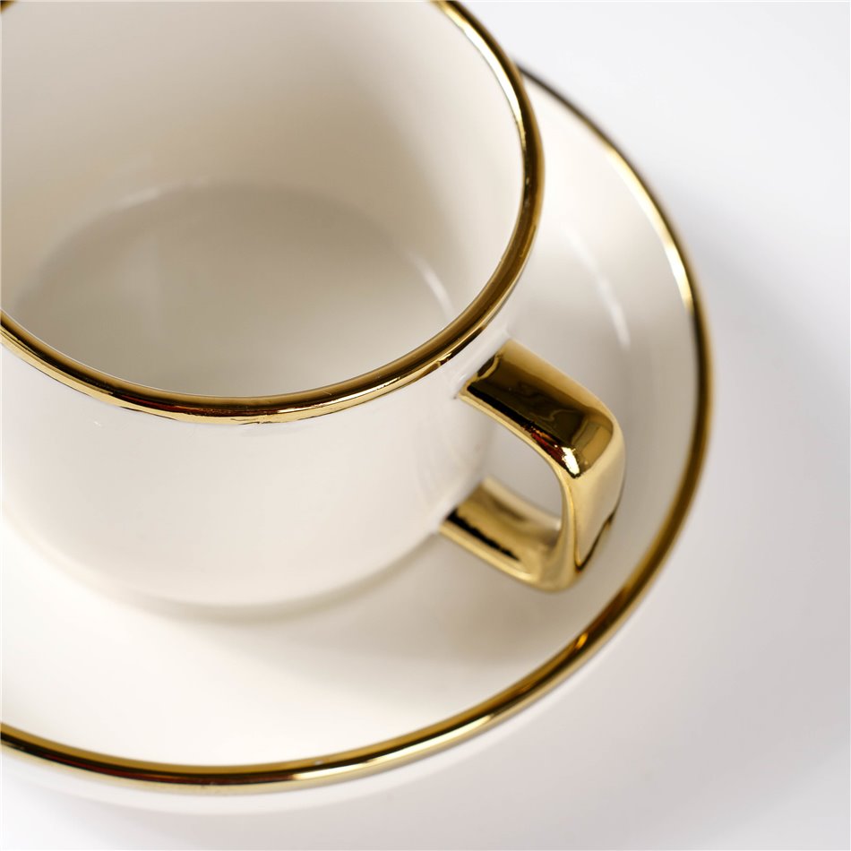 Cup and saucer Arya, ceramic, 250m, H7.4cm, D15.4cml