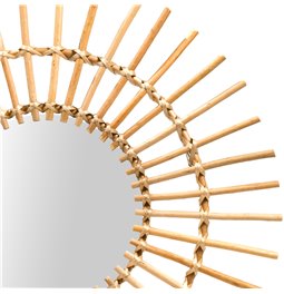 Mirror Sun Jane, rattan, D58cm