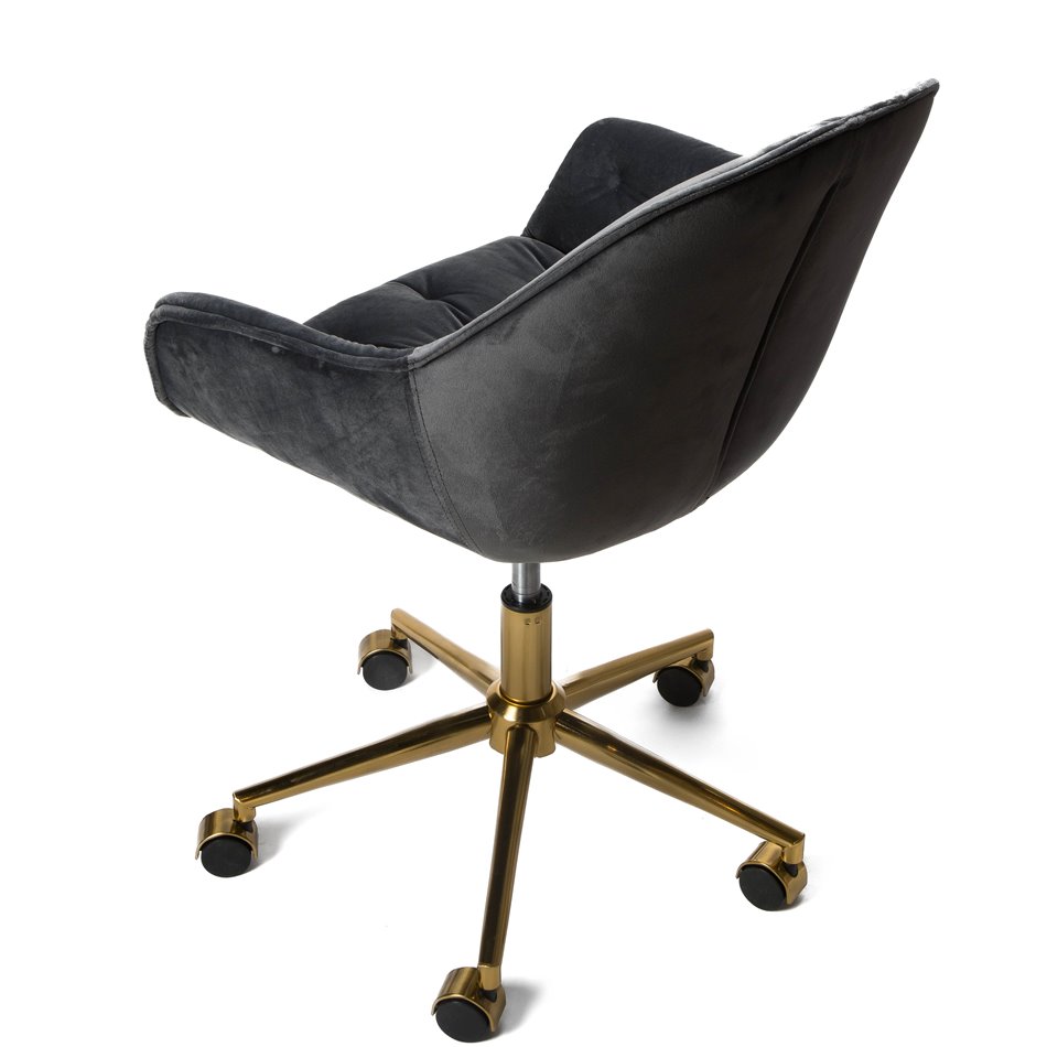 Office chair Slorino, grey colour, 58x62x78-88cm, seat height 44-54cm