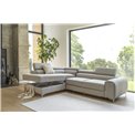 Corner sofa Elaurence L, Paros 06, gray, H92x278x205cm