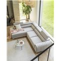 Corner sofa Elaurence L, Sawana 21, gray, H92x278x205cm