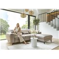 Corner sofa Elfoble R, Velvetmat 22, brown, H100x267x196cm