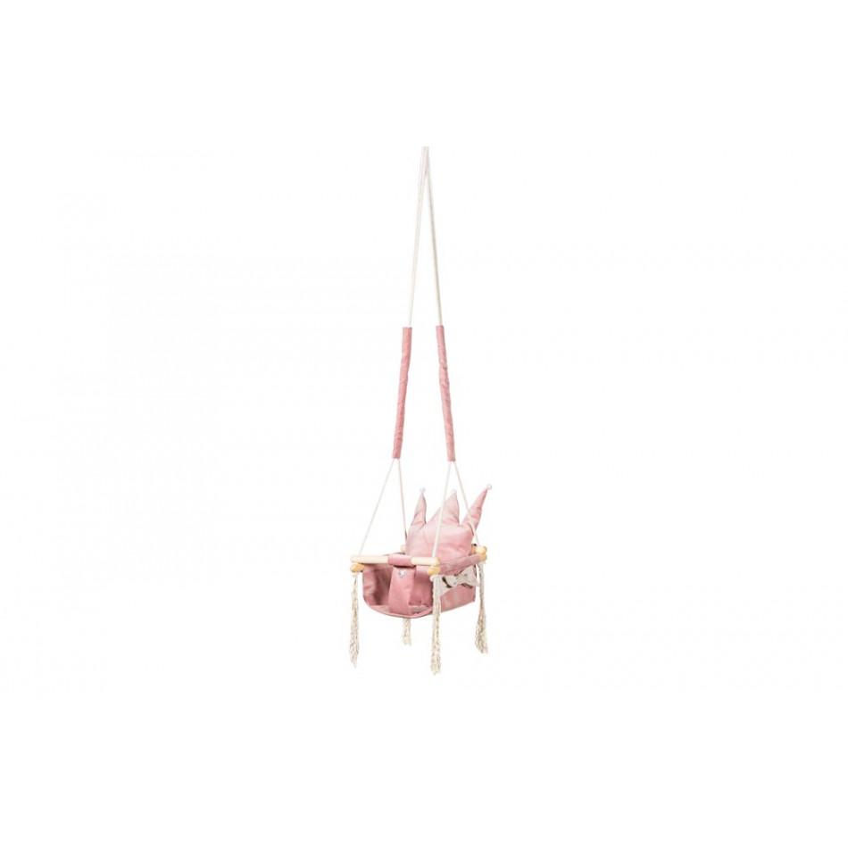 Детские качели Crown, розовые, H170x36x36