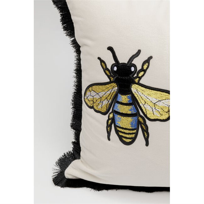 Decorative cushion Bees White, 50x30cm