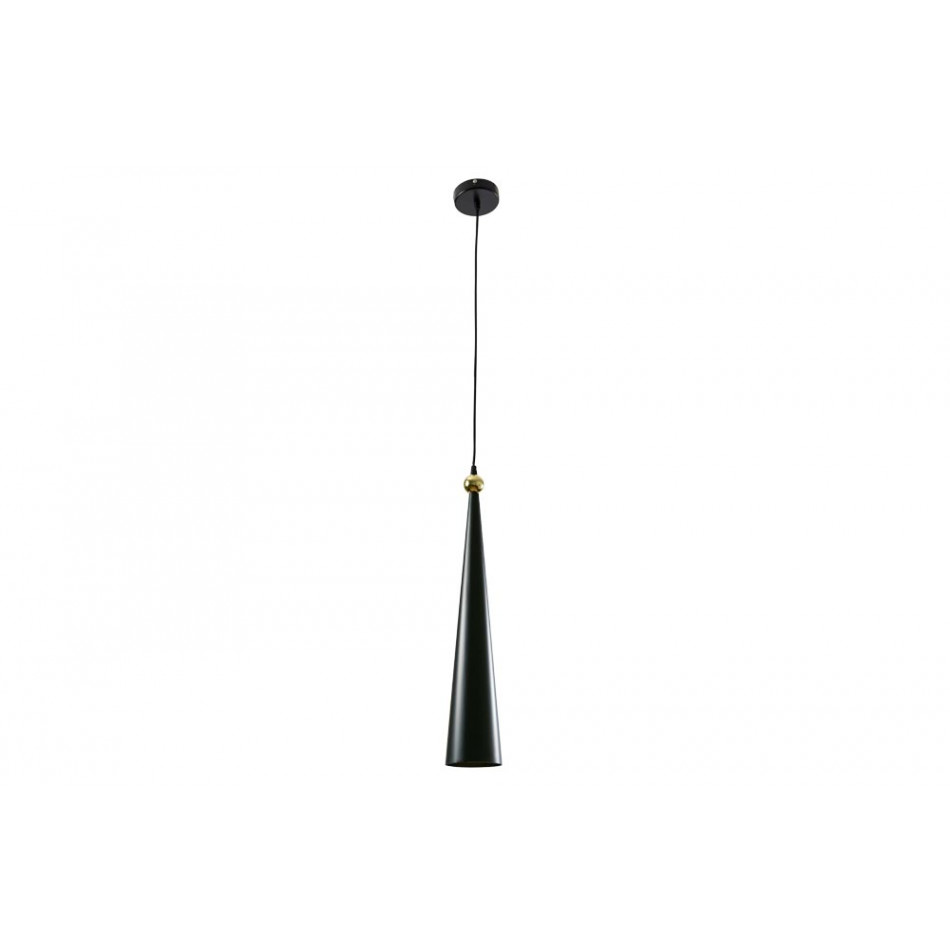 Pendant lamp Glorija, black, E14 40W (max), H-62-150cm, Ø-10cm