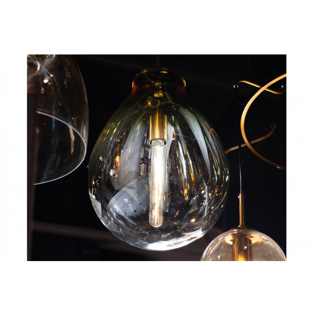Подвесной светильник Rodonda M, золото, E27 60W (max), H-54-170cm, Ø-30cm