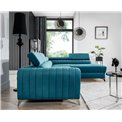 Corner sofa Elaurence R, Dora 96, gray, H92x278x205cm