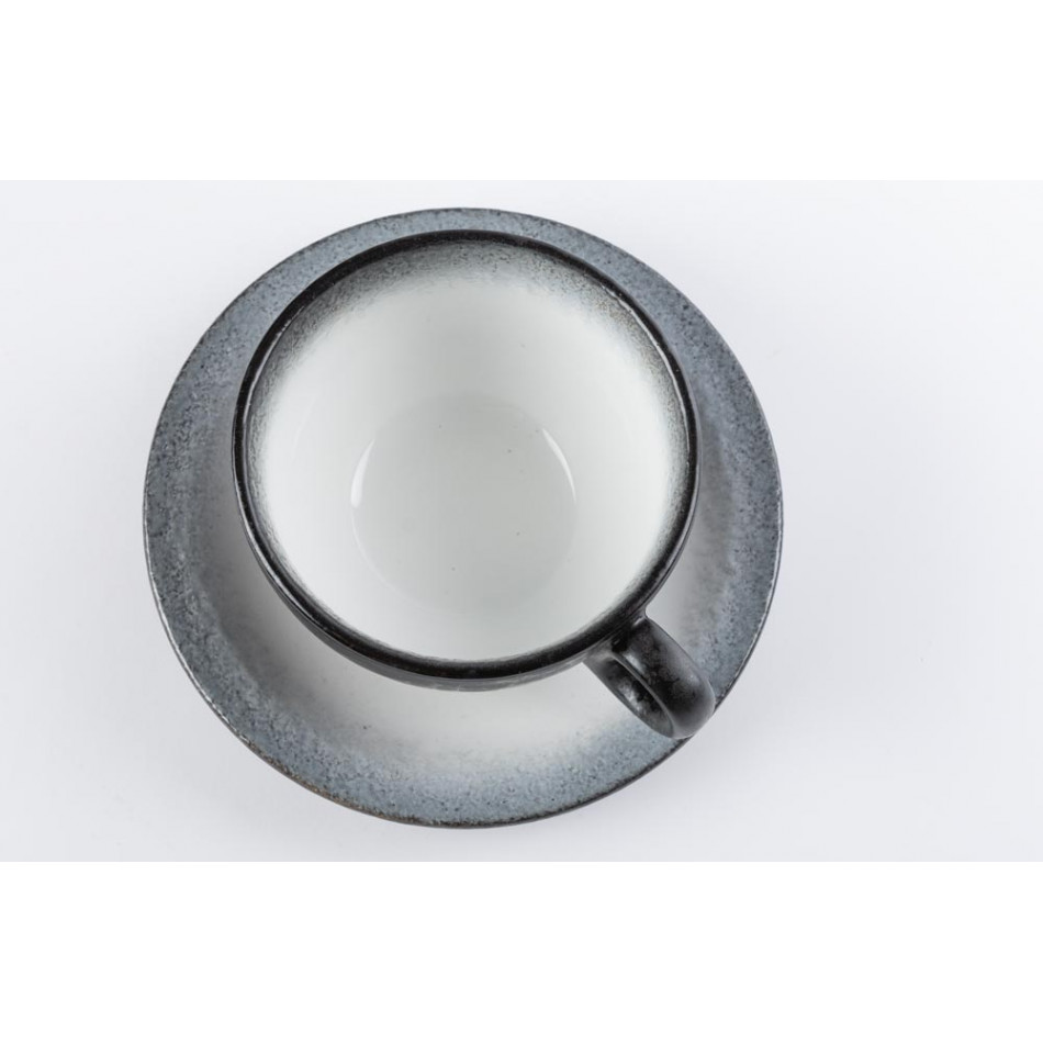 Cup with saucer Modena, H-6cm, D-10cm,  D-14.9cm, 250ml