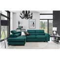 Corner sofa Elkairos L, Omega 02, gray, H95x265x200cm