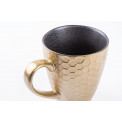 Mug Monette, cells/black/golden, 270ml, 10x8 cm