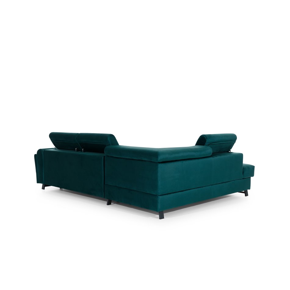 Corner sofa Elkairos L, Primo 96, gray, H95x265x200cm