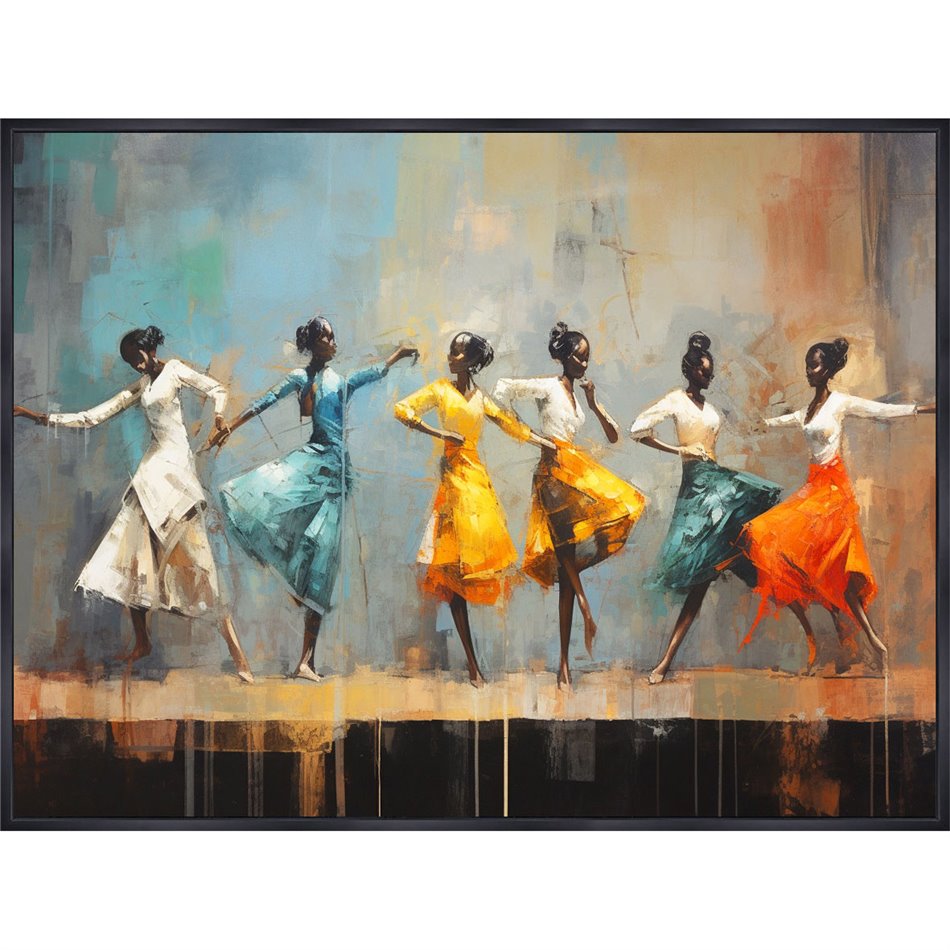 Canva Colourful dance, 120x80cm