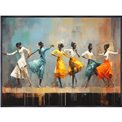 Canva Colourful dance, 120x80cm