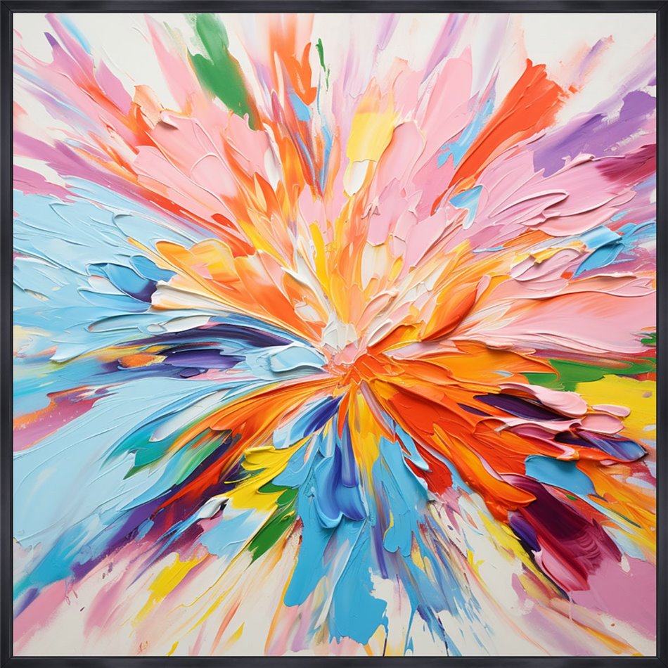 Canva Expression in colour,100x100cm