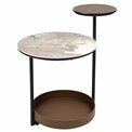 Side table Jarso, ceramic/metal, D43xH63cm