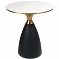 Side table Jasen, ceramic/metal, D50cm H55cm