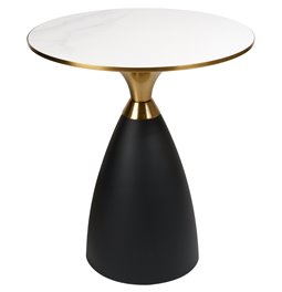 Side table Jasen, ceramic/metal, D50cm H55cm