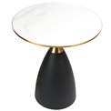 Side table Jasen, ceramic/metal, D50cm H55cm