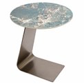 Приставной столик Walsall, спеченный камень/металл, D44см H52см