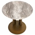 Приставной столик Waren, спеченный камень/металл, D53см H48см