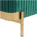 Pouf with storage Calanna L, green, velvet, H48x49x49cm
