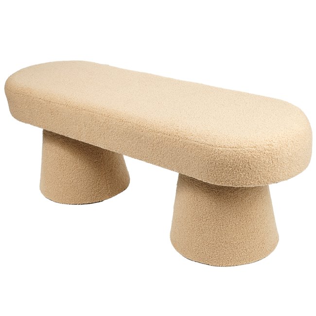 Bench Calanda, velvet, H45x120x40cm