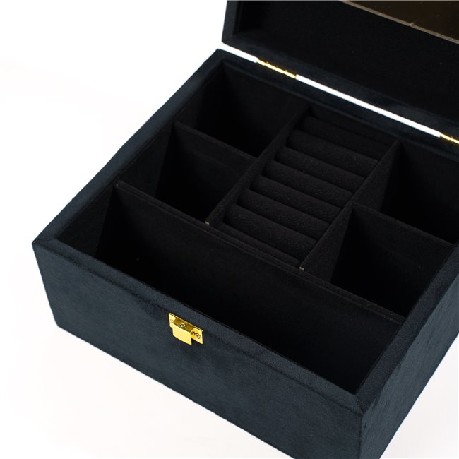 Jewelry box Calvello, black, 23.5x21x12cm