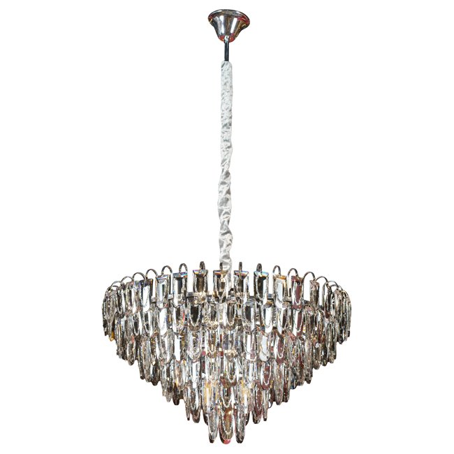 Pendant lamp Seaton 10, H46-100cm D60cm, E14x8 40W(MAX)