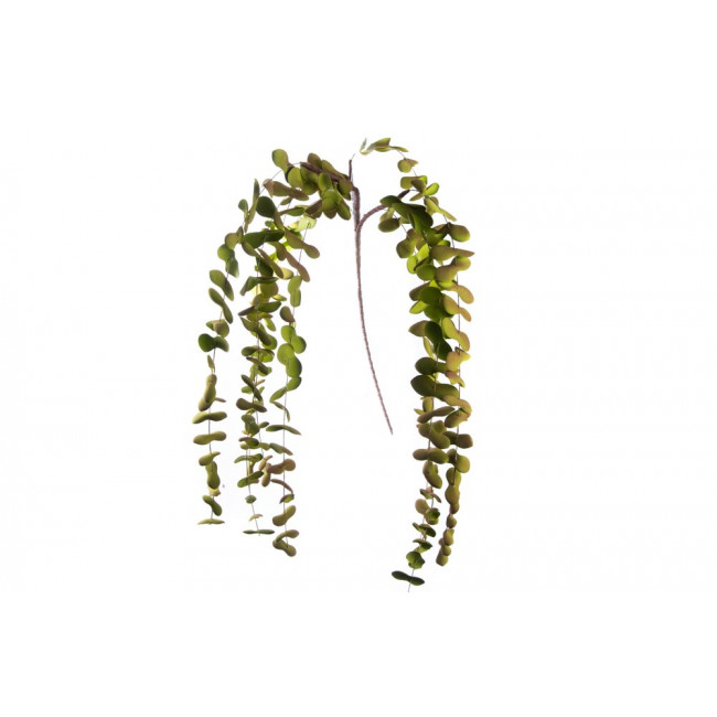 Branch with leaves, green/red, H125cm