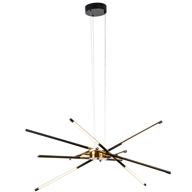 Pendant lamp Modling 2A,black,H86-155x98x98cm,LED 42W,3000K