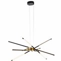 Pendant lamp Modling 2A,black,H86-155x98x98cm,LED 42W,3000K