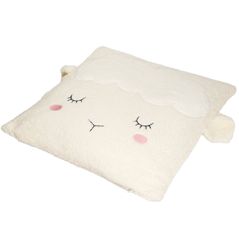 Cushion Sheep, white, 39x39cm