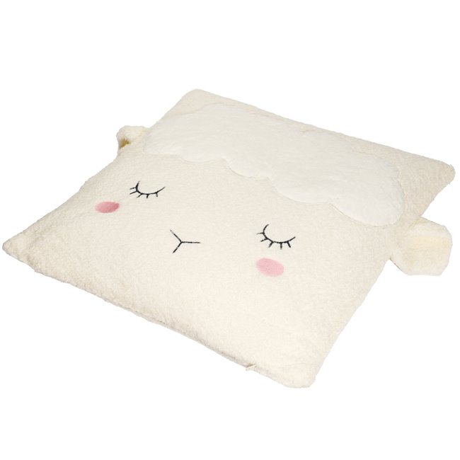 Cushion Sheep, white, 39x39cm