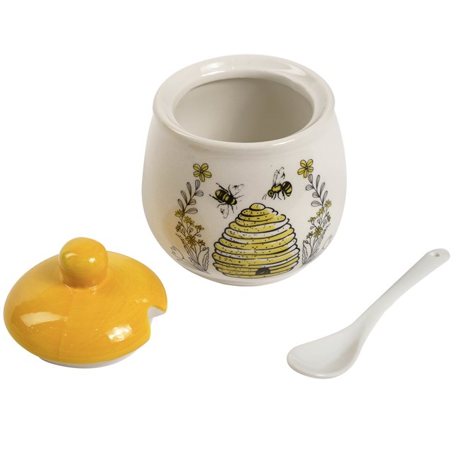 Баночка для меда с ложкой Bee, 10x12cm, 300ml