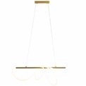 Pendant lamp Modena, brass, H50-170x120cm, LED 30W, 3000K