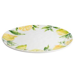 Serving platter Lemony, oval, ceramic, H2.5x38.5x33cm