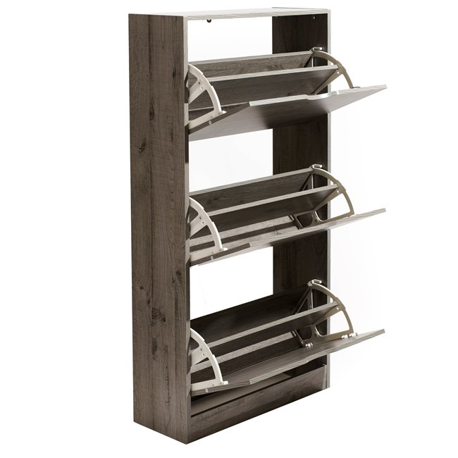 Shoe rack Chaus, grey, H119.5x60x23cm