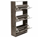 Shoe rack Chaus, grey, H119.5x60x23cm