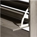 Shoe rack Chaus, grey, H119.5x60x23cm