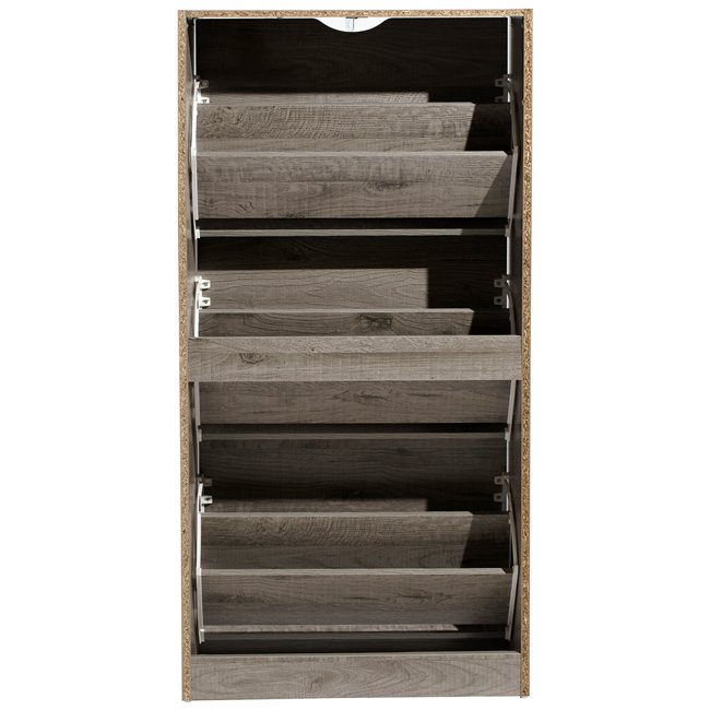 Shoe rack Chaus, grey, H119.5x60x23cm