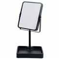 Table mirror, rotatable, black, H30x15,2x12,8cm