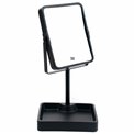 Table mirror, rotatable, black, H30x15,2x12,8cm
