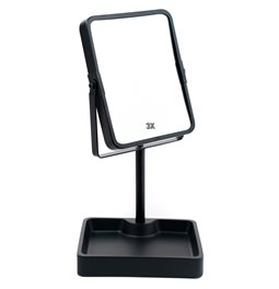 Table mirror, rotatable, black, H30x15,2x12,8cm