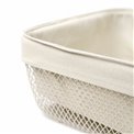 Square argi bread basket MAYAJ, beige, H11.5x25.5x25.5cm
